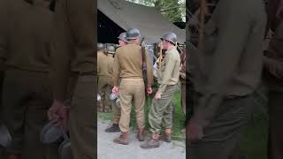 American Soldiers WWII Historical Reenactment