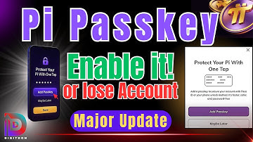 Pi Passkey | Enable It or Lose Your Account | Major Update