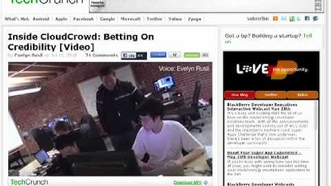 Online Job CloudCrowd US$ 100 or more Payment Proof