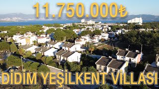 DİDİM YEŞİLKENT'TE SİTE İÇİNDE GENİŞ MUTFAKLI YENİLENMİŞ SATILIK VİLLA V109