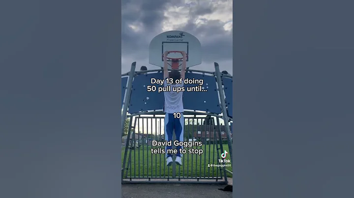 Day 14 of doing 50 pull ups until David Goggins tells me to stop | #davidgoggins #pullups #shorts