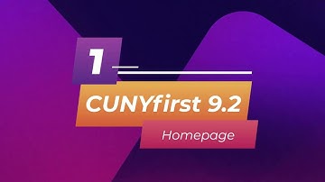 CUNYfirst 9.2: Homepage