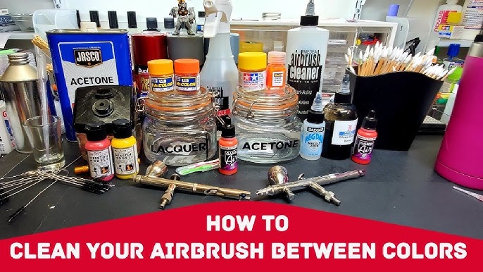Scale Model Tips - How To Clean Vallejo Paints From Your Airbrush - Cheap  And Easy !! 