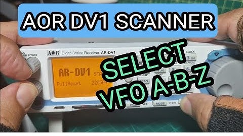 AOR DV1 - VFO ,A-B-Z Select & Pass