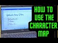 🤓CRICUT TUTORIAL: HOW TO USE THE CHARACTER MAP IN CRICUT DESIGN SPACE🤓