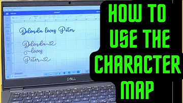 🤓CRICUT TUTORIAL: HOW TO USE THE CHARACTER MAP IN CRICUT DESIGN SPACE🤓