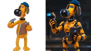 Shaun the sheep Characters as robots part 1 | Shaun the sheep as robots Reimagined