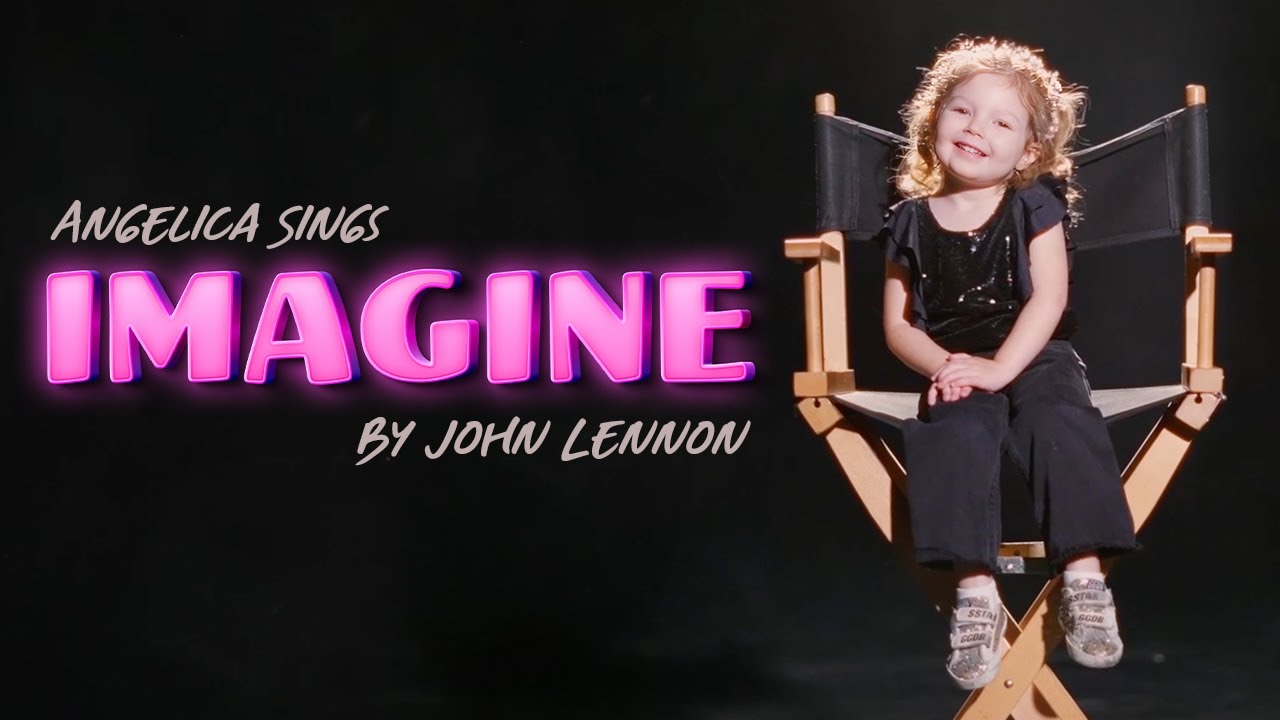 John Lennon Would Be PROUD of This 3 Year Old's Imagine Cover | Angelica Sings Imagine Music Video