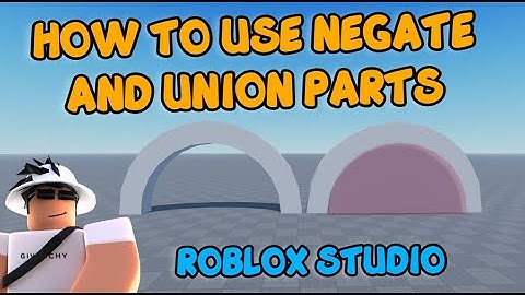 ⚒️ How to use NEGATE and UNION parts | Roblox Studio⚒️
