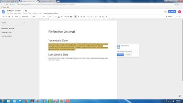 Google Docs - Using the Word Count Tool to set goals