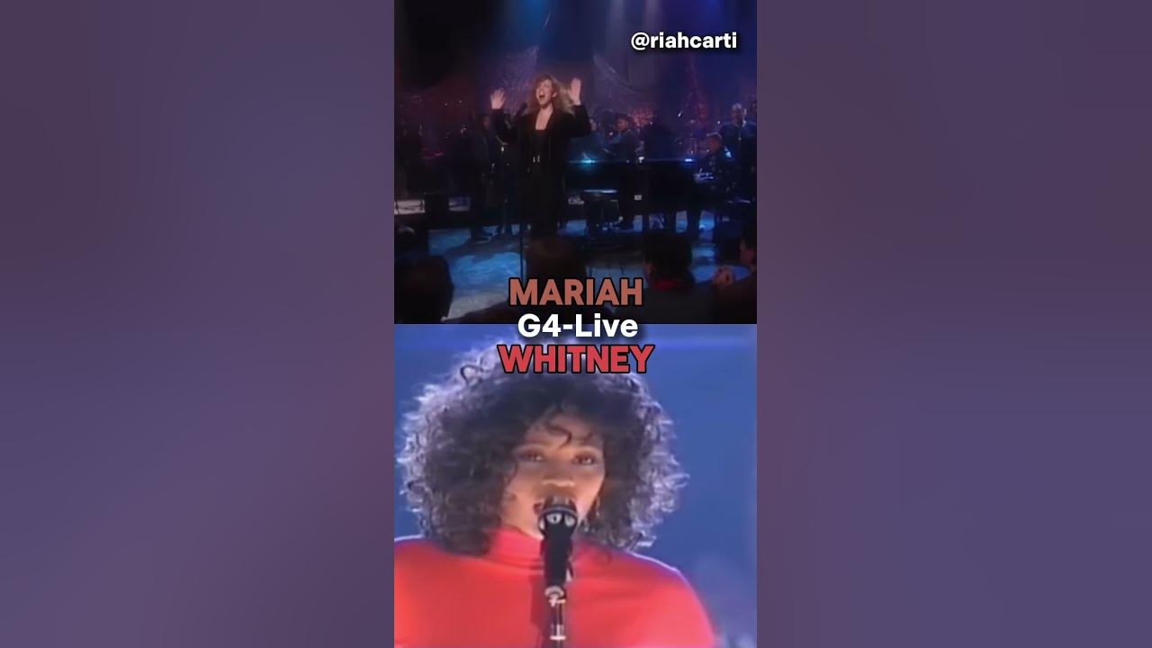 Legends Hitting G4 😍😍 #mariahcarey #whitneyhouston #vocalbattle #live #music