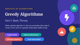 Greedy Algorithms - Part I | Basic Theory: Greedy Choice Property and Optimal Substructure