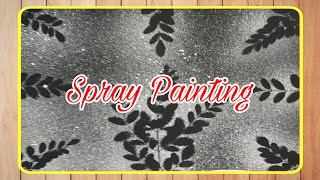 toothbrush draw spray painting