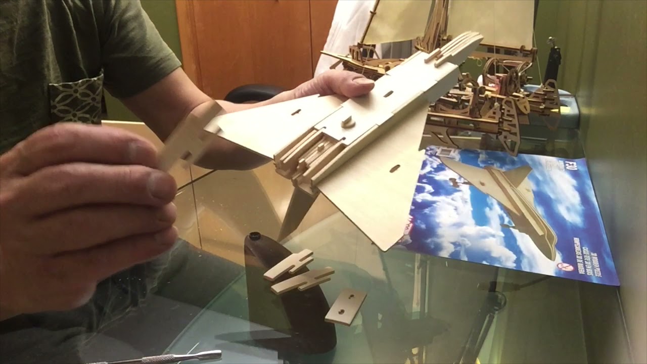 F 18 Air Craft (3D Wooden Puzzle) - YouTube