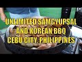 Unlimited Samgyupsal And Korean BBQ Cebu City, Philippines.