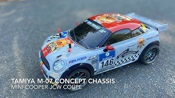 Tamiya M 07 Concept Chassis FWD Mini Cooper JCW Coupe brushed 2s