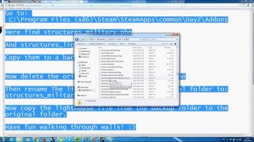 HOW TO: DayZ Standalone No-Clip AND Wallhack! v0.44 INSTRUCTIONS IN DESCRIPTION! NO DOWNLOAD!