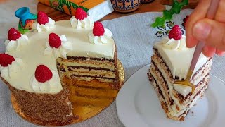 خبزة هواء التونسية ساهلة وبنينة // قاتو باردة بدون فرن 🎂🍰 Recette courant d'aire délicieuse