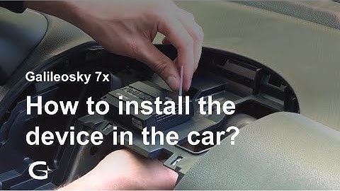 How to install the device in the car?