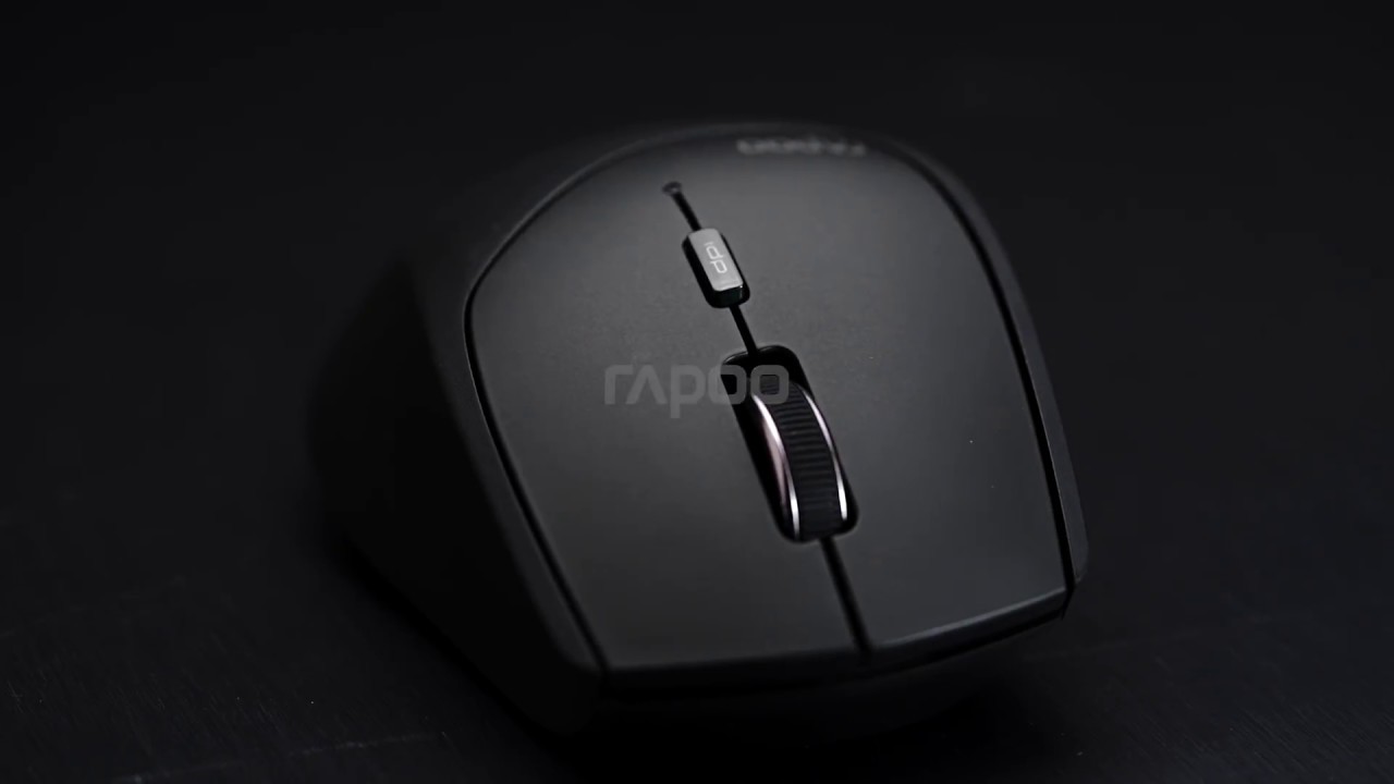 This Is a Rapoo Mt550 Multi-Mode Wireless Mouse.