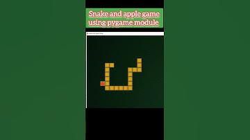 Snake and apple game using pygame module in python #short #shorts #pythonforbeginners #pygame