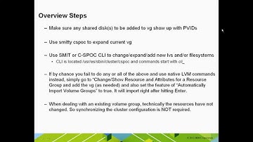 PowerHA Admin - Adding more space to existing volume groups.