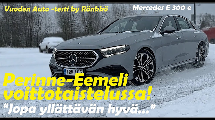 E-sarjan Mercedes Vuoden Auto -koeajossa: perinne-Eemeli yllätti!