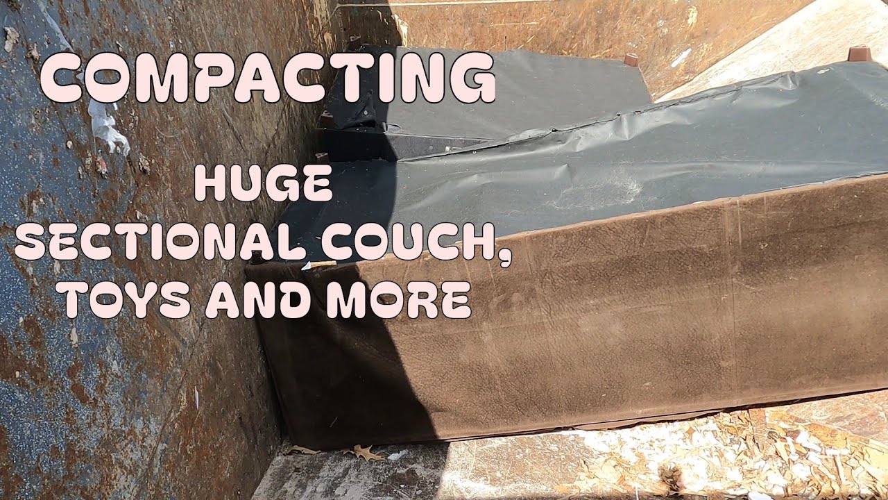 Compactor Crush ASMR – Couches, Toys & Garbage Get Destroyed! - YouTube