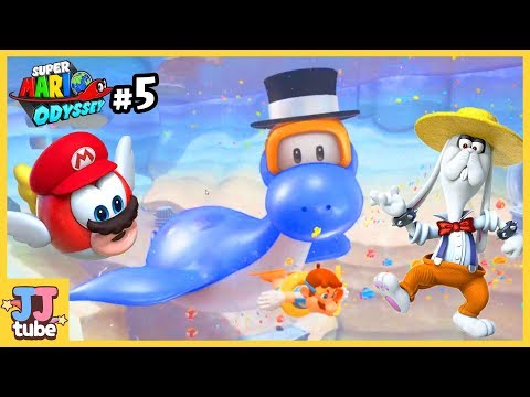 제빠와 슈퍼마리오 오디세이 대모험! 5편 호수왕국 아빠와 닌텐도 스위치 게임 Nintendo Switch SuperMario Odyssey [제이제이 튜브-JJ tube]