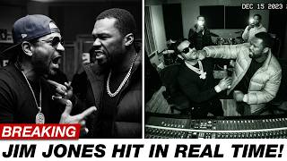 Jim Jones GETS KNOCKED Out After Confronting 50 Cent At His STUDIO!