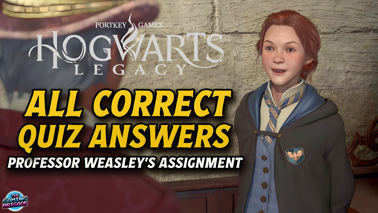 professor weasley assignment quiz answers
