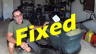 FIXED! LT1000 Riding Mower's Stuck Blade Engagement  Always Spinning