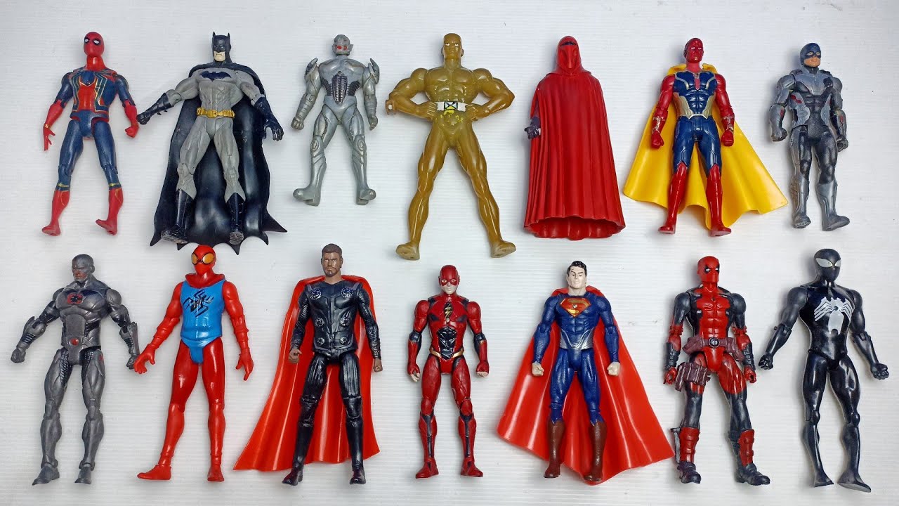Коллекция фигурок супергероев | Обзор фигурок Мстителей и DC: Супермен, Тор, Флэш.
