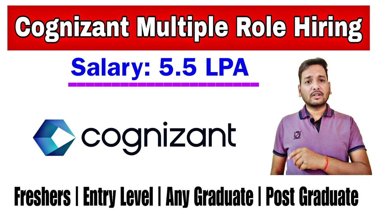 Cognizant Job Opportunities 2024 | Freshers Off Campus Drive | CTC-5.5 ...