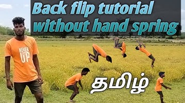 Back flip tutorial | Without hand spring | Tamil | Michael mariyappan ❤️...