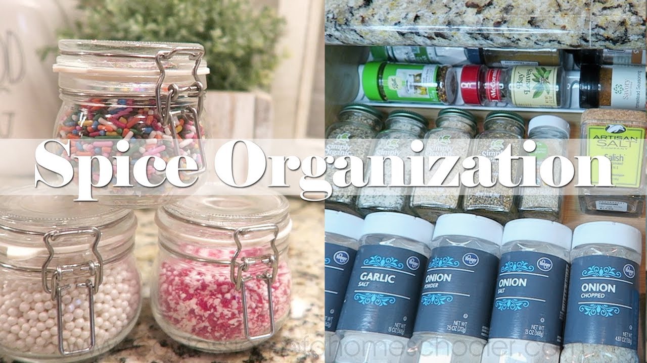 How to Organize a Spice Cabinet - Sarah Hearts