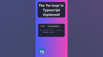 Master the For Loop in TypeScript in 30 Seconds!  #coding