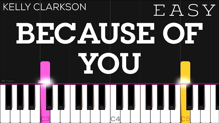 Because of You Piano version - Piano performance video thumbnail