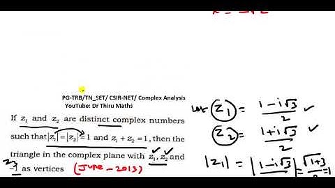 CSIR-NET/PG-TRB/TN_SET/Complex Analysis