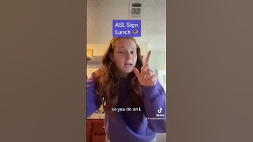 Learn How To Sign Lunch in ASL for Beginners | American Sign Language #shorts