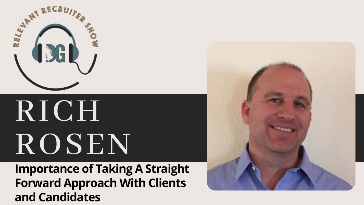 Rich Rosen: Importance of Taking A STRAIGHT FORWARD APPROACH With ...