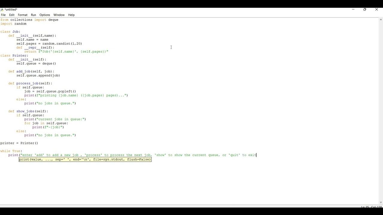 Program in Python that uses the data structure of a queue to simulate a ...