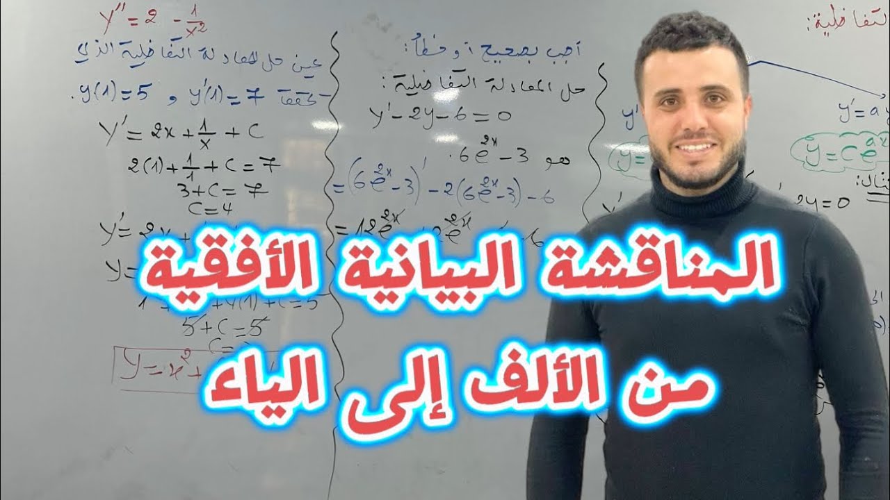 المناقشة البيانية الأفقية | من الألف إلى الياء | الشعب العلمية