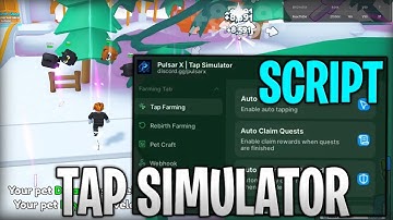 [🖱️UPDATE] Tap Simulator Best Script Auto Farm, Auto Tap & MORE Roblox 2025