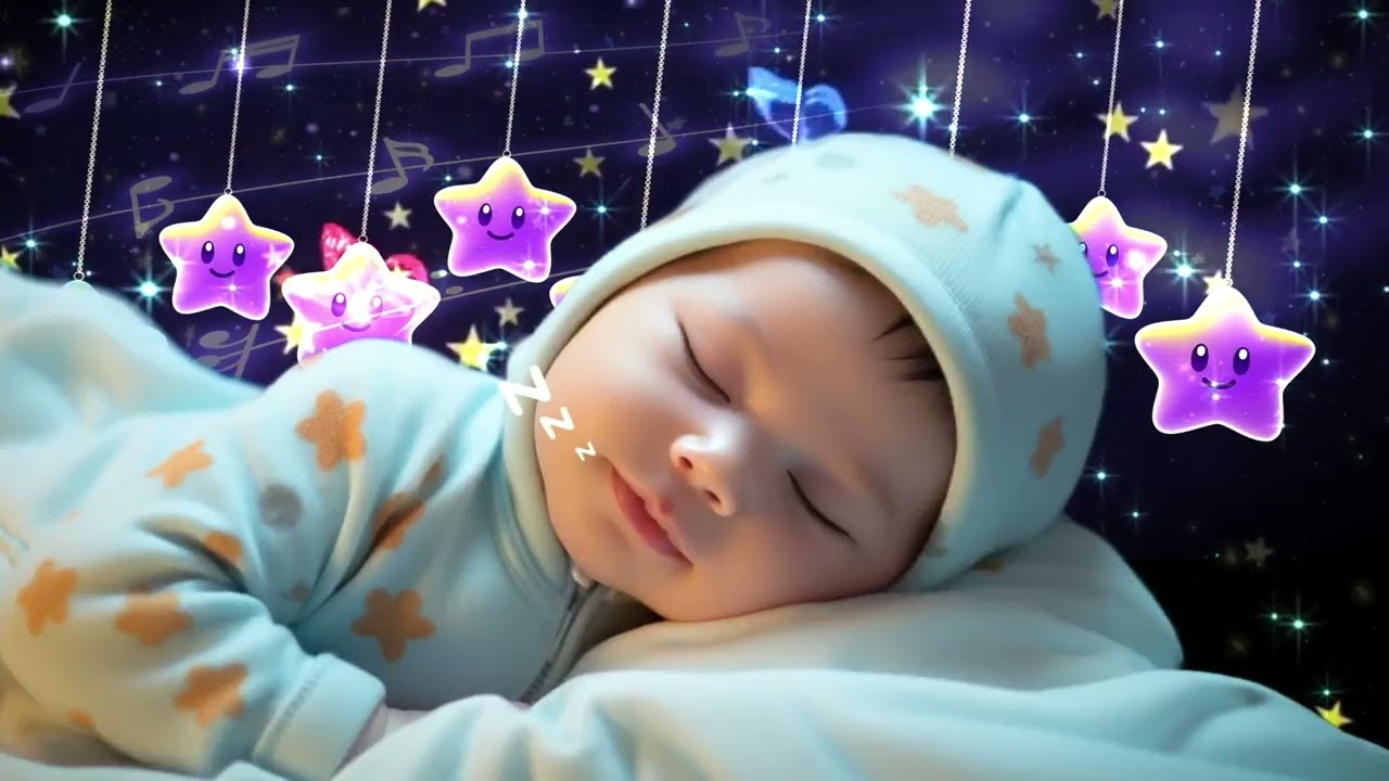 Sleep Instantly 💤 Relaxing Mozart Brahms Lullaby 🌙 Baby Sleep Music for Insomnia & Calm