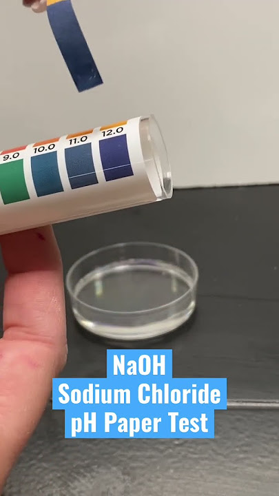 NaOH pH Paper Test Sodium Hydroxide