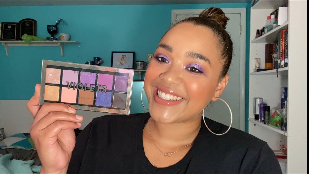 3 Looks 1 Palette Profusion Cosmetics Violets 10 Shade Palette Only 5 Youtube