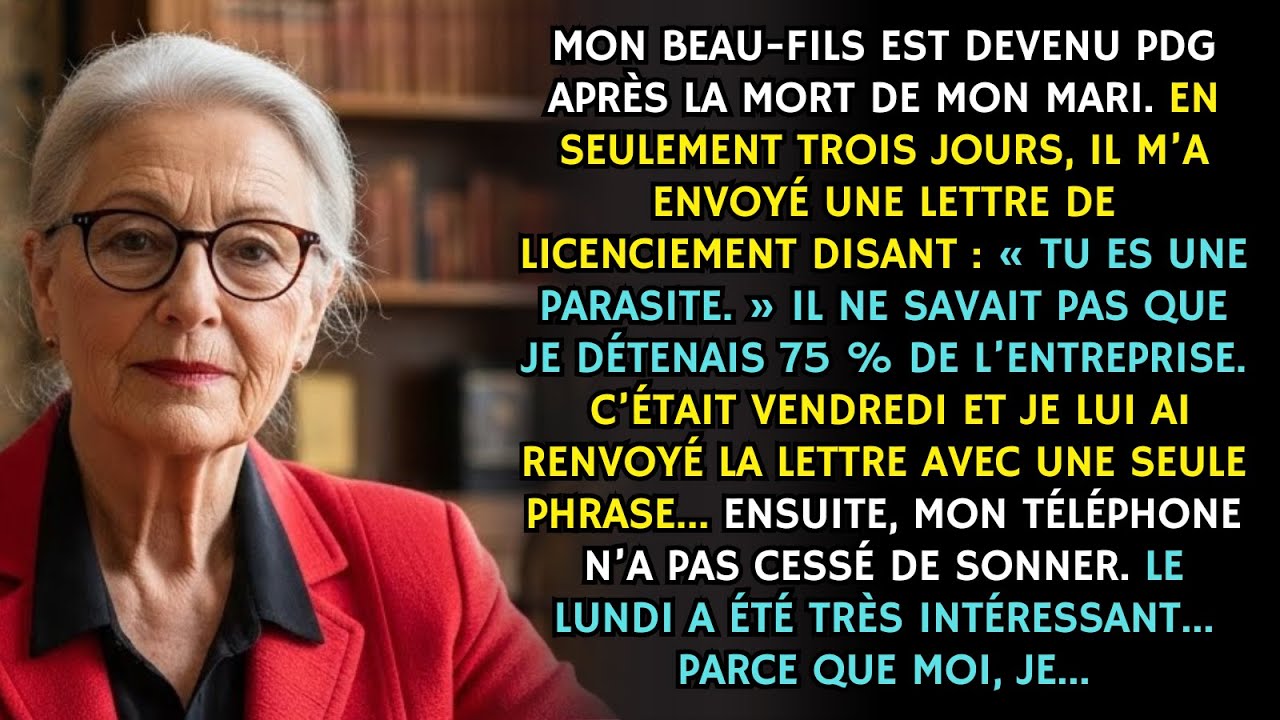 Mon beau-fils est devenu PDG après la mort de mon mari — 3 jours plus tard, il m’a licenciée…