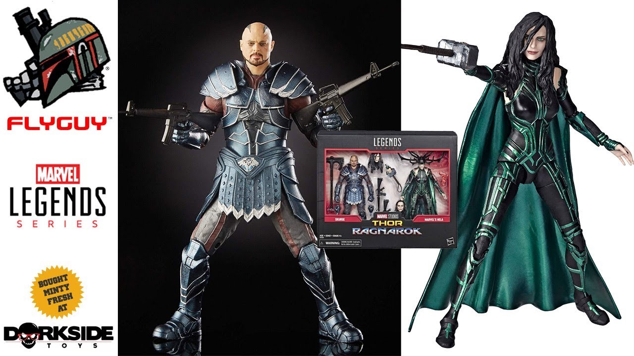 Marvel Legends Thor Ragnarok Skurge & Hela 6-Inch Action Figure 2-Pack - Movie Collectible Figures