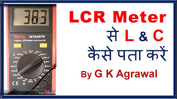 How to use LCR Meter to check capacitor & inductor - in Hindi